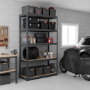 Heavy Duty Garage Shelving - 1800mm High - 200/280kg Load Capacity - Grey