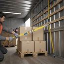 Premium Heavy Duty Internal Box Van Straps with Powerful Ratchet Buckle and Low Elongation Polyester Webbing