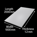 High-Quality 304 Stainless Steel Sheet – 1.2mm Thick, 2000mm x 1000mm, 2B Finish, Rust-Resistant & Strong