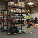 Premium Heavy Duty Shelving - 2130mm High - 200/280kg Capacity - Grey