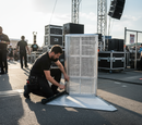Professional Heavy Duty Pit Barrier Outside Corner 90° for Safe Crowd Control at Events - Main Product Image