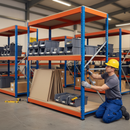 Premium Heavy Duty Industrial Shelving - 2440mm High - 400kg Capacity - Chipboard