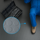 Heavy-Duty Non-Slip Rubber Flooring Roll – R11 Slip Rated, Oil-Resistant Safety Matting with Studded Penny Pattern – Custom Length Industrial Grade