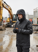 Premium High-Performance Shell Jacket with Detachable Hood and Reflective Details for Safety at Work - Main Product Image