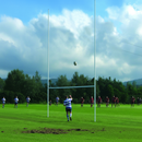 Premium Heavy Duty Steel Rugby Posts - 6m Height, 3mm Thick with Stabilising Sockets and Stainless Steel Fasteners - Detai...