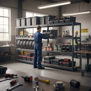 Premium Heavy Duty Garage Shelving - 1770mm High - Up to 600kg Load Capacity - Grey