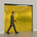 Transparent Yellow Coloured PVC Strip Curtains (Hook-on)