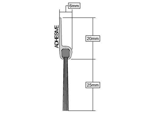 High-Durable PVC Bottom Door Brush Draught Excluder Reliable Protection For Home