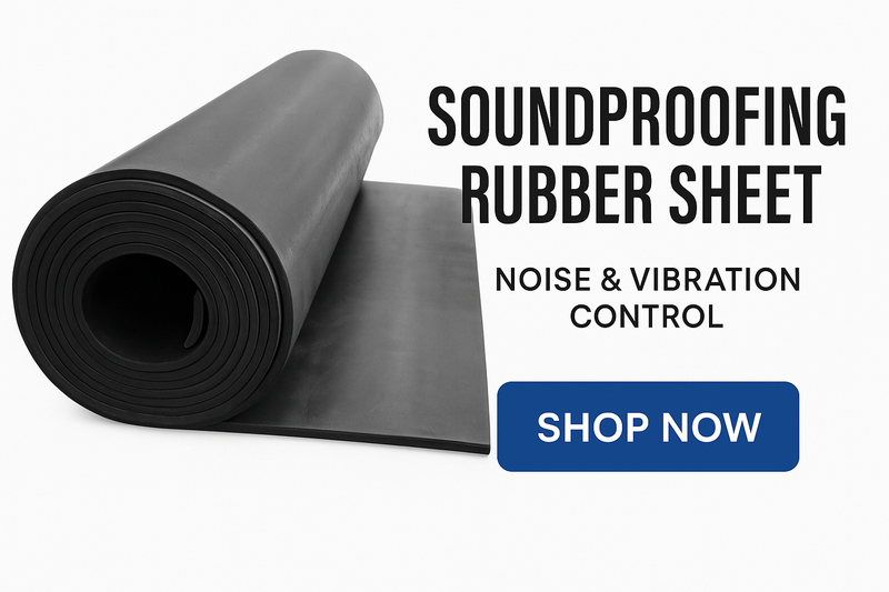 Heavy-Duty Rubber Sheet Roll – Soundproofing, Vibration Control for Home & Industrial Use