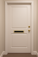 Durable Aluminium Twin Brush Letterplate –  No Flap, Superior Draft Protection For Interior Door