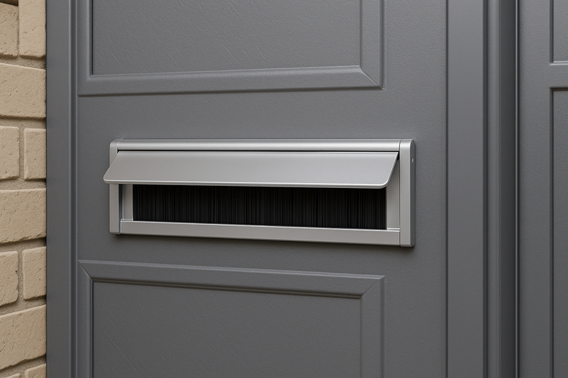High Performance Aluminium Letterplate With Twin Brush & Flap – Interior Use