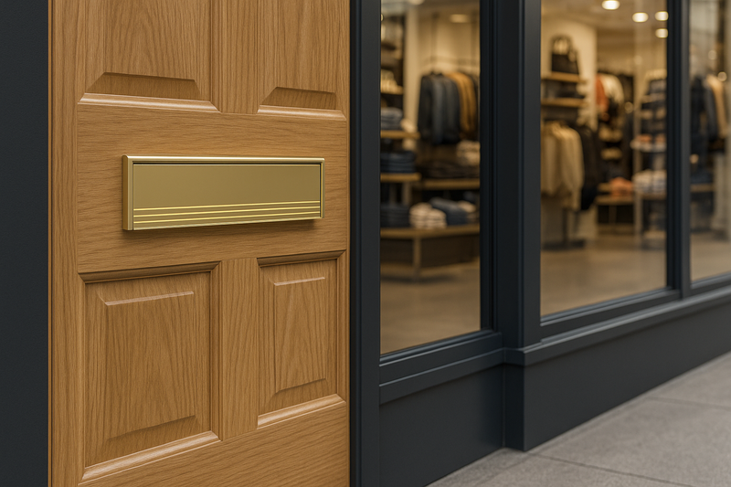 High Performance Aluminium Letterplate With Twin Brush & Flap – Interior Use