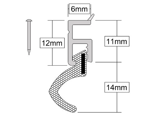 Professional PVC White & Brown Aquacarrier For Superior Door And Window Protection