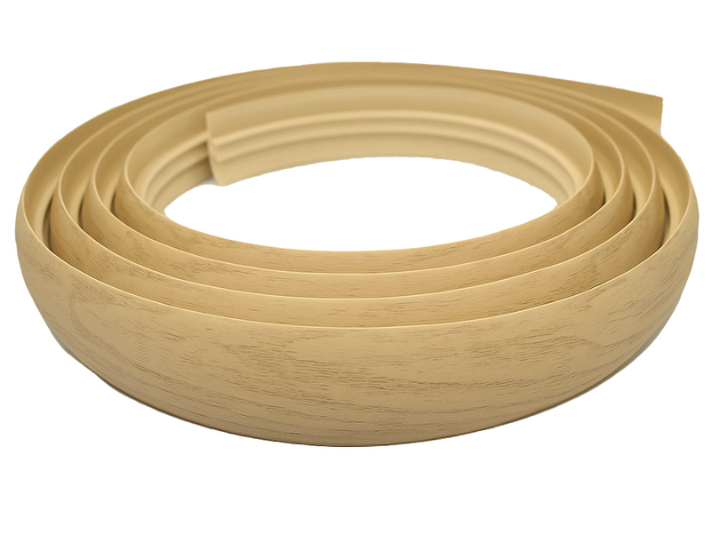 Flexible 40mm PVC Floor Trim – Curved Door Threshold Strip for Laminate, Vinyl & Carpet | Waterproof Transition Profile (Easy Heat-Bend Install)