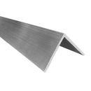 Aluminium angle bar, brushed surface finish.
