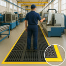 Interlocking Non-Slip Roof Matting – Self-Draining, Heavy-Duty Walkway Safety Mat for Roof Access & Maintenanc