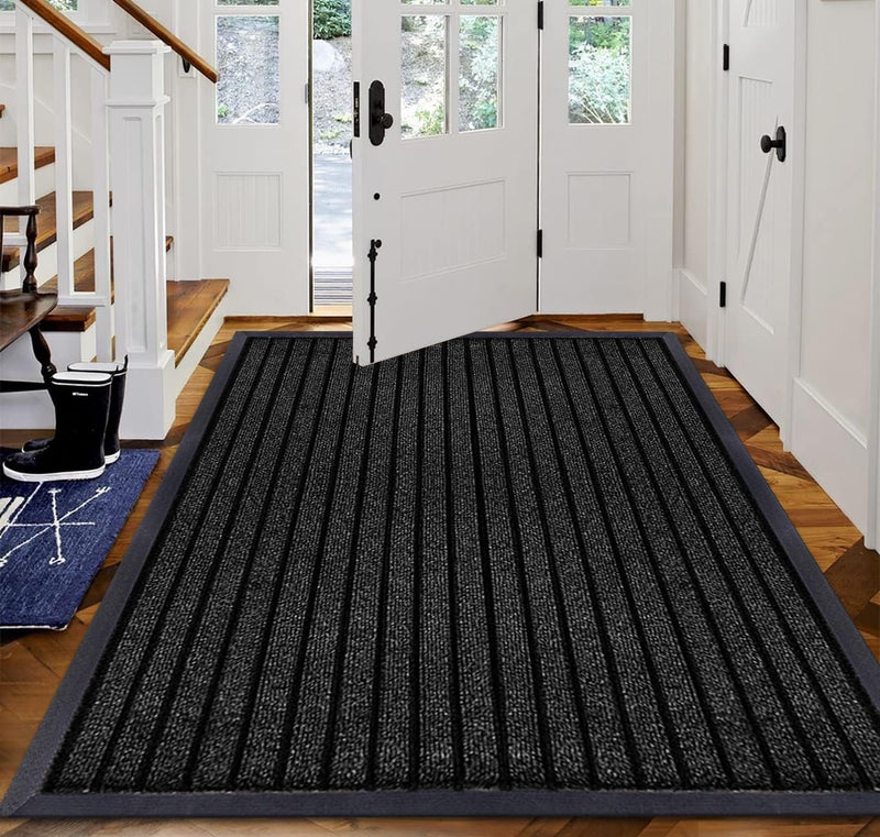 Heavy-Duty Outdoor Rubber Door Mat – Non-Slip, Waterproof, Washable Mud and Dirt Barrier