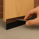 Industrial 50mm PVC Brush Door Seal – Draught Proof, Easy-Fit– Perfect For Sliding, Folding & Garage Doors