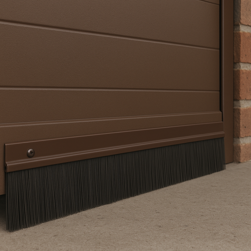 Industrial 50mm PVC Brush Door Seal – Draught Proof, Easy-Fit– Perfect For Sliding, Folding & Garage Doors