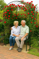 British-made decorative metal garden arch