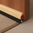 Industrial Brydale X Natural Wood Door Draught Excluder – Weatherproof, For Inward Opening Doors – Ultimate Gap Seal 15–22mm