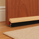 Industrial Brydale X Natural Wood Door Draught Excluder – Weatherproof, For Inward Opening Doors – Ultimate Gap Seal 15–22mm