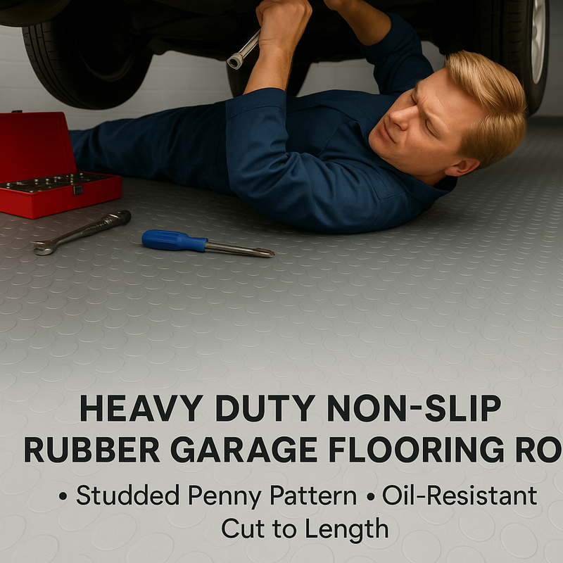 Non Slip Rubber Flooring Heavy Duty - Industrial Grade Safety Flooring