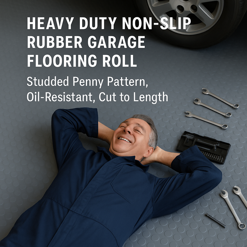 Non Slip Rubber Flooring Heavy Duty - Industrial Grade Safety Flooring