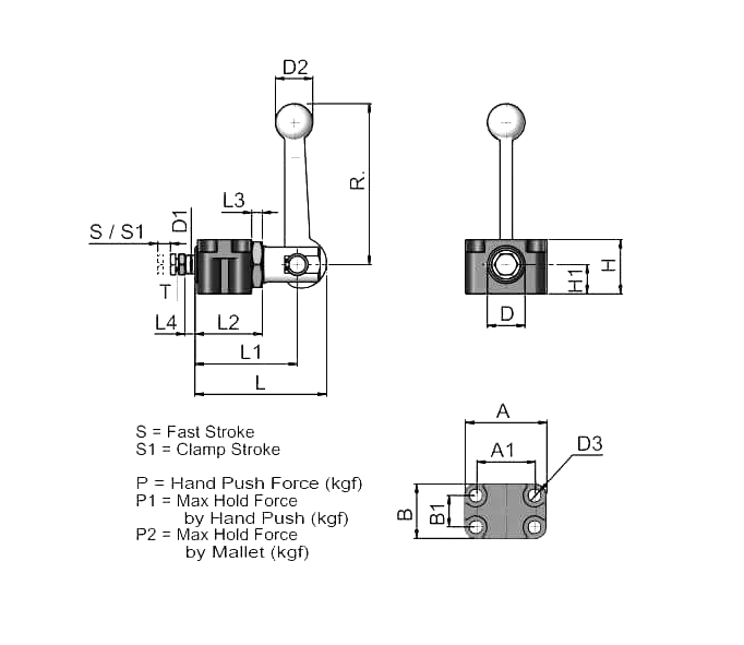 Industrial Cam Push Clamp – Workholding Tool
