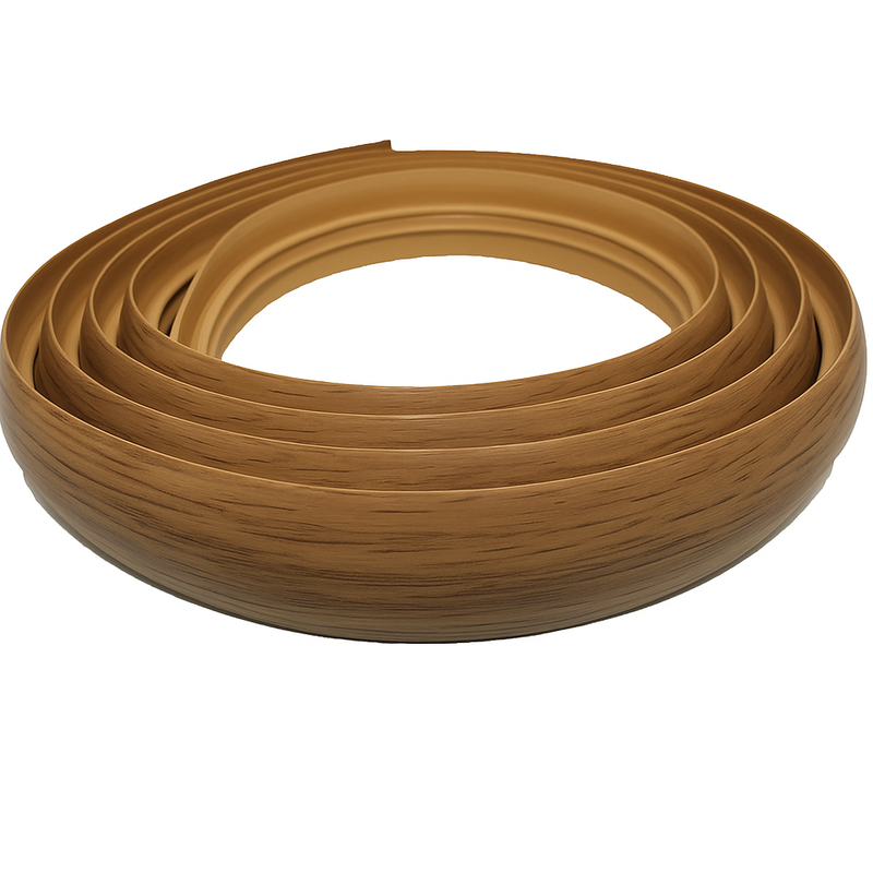 Flexible 40mm PVC Floor Trim – Curved Door Threshold Strip for Laminate, Vinyl & Carpet | Waterproof Transition Profile (Easy Heat-Bend Install)