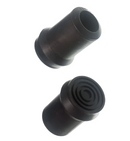 Black Rubber Ferrules Style-2 For Floor Safety And Stability - 15 Pack