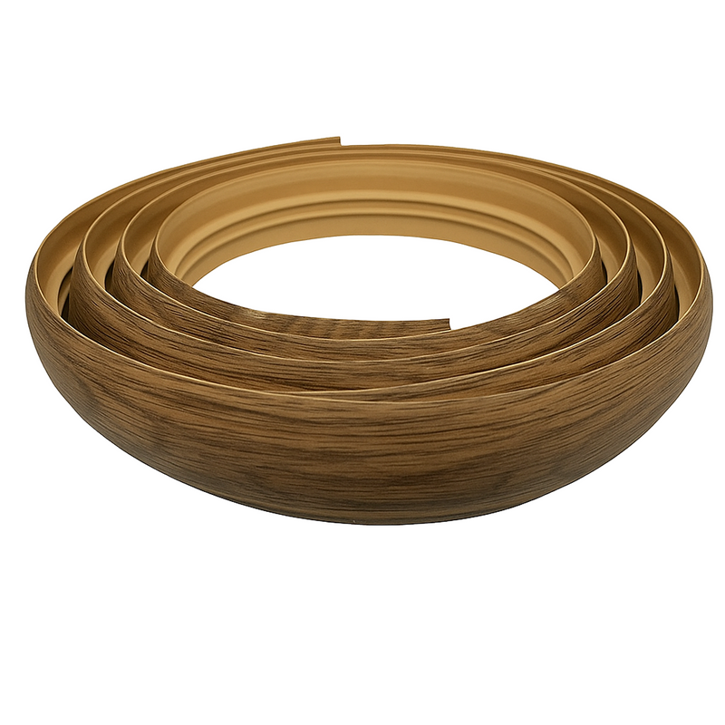 Flexible 40mm PVC Floor Trim – Curved Door Threshold Strip for Laminate, Vinyl & Carpet | Waterproof Transition Profile (Easy Heat-Bend Install)