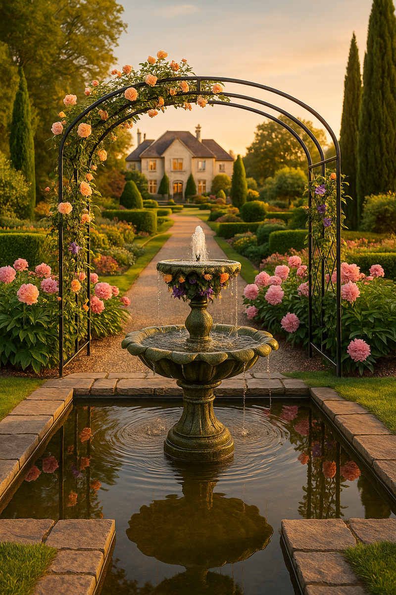 VerdantHome Monet Garden Arch – Elegant Curved Design