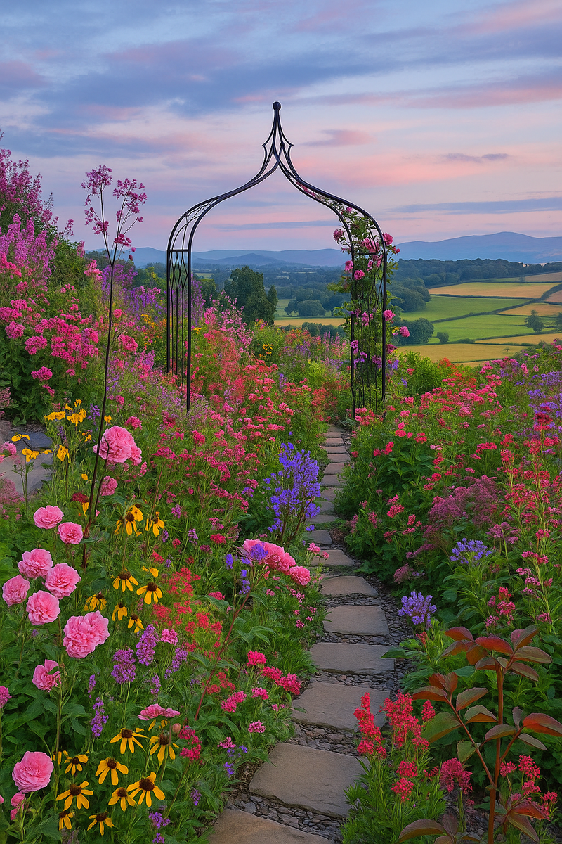 VerdantHome Gothic Garden Arch – Elegant Tall Frame