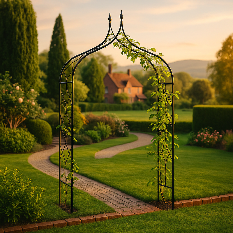 VerdantHome Gothic Garden Arch – Elegant Tall Frame