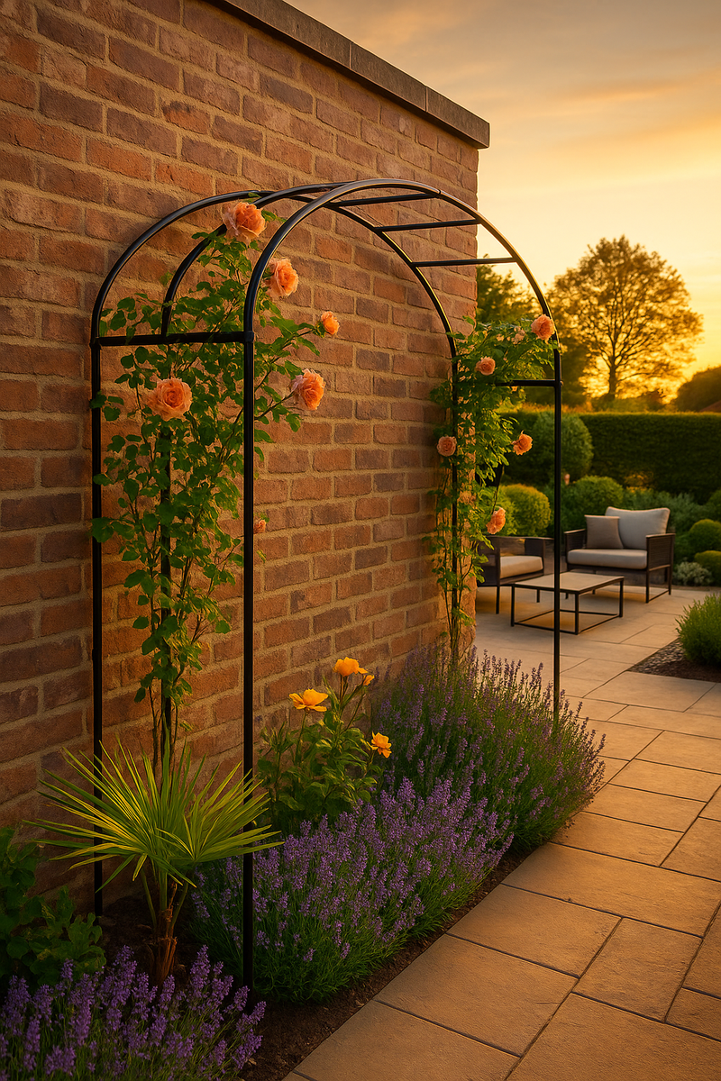 VerdantHome Wall Garden Arch – Space-Saving Plant Support