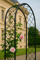 Elegance Round Garden Arch – Sage Green or Rustic Steel Arch (1.30m W × 2.30m H × 0.56m D)