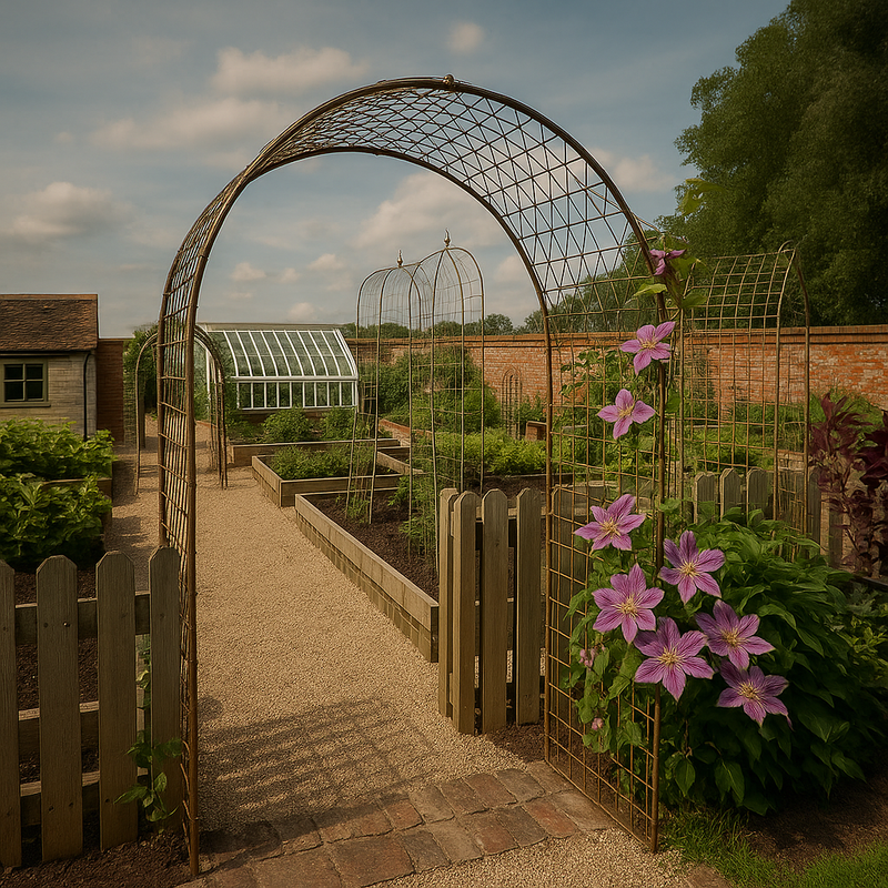 Verdanta Elegance Round Arch – Strong Garden Frame for Climbers