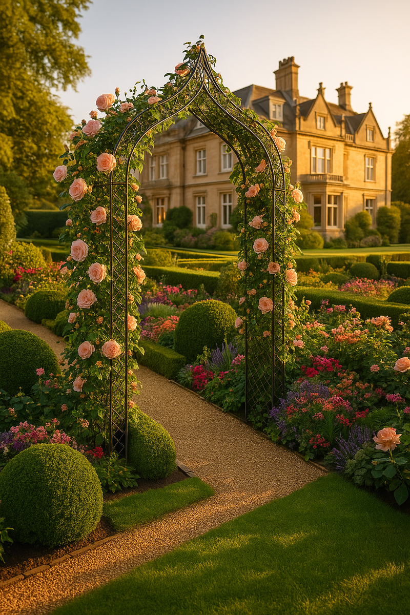 Verdanta Gothic Garden Arch – Elegant Frame for Climbing Plants