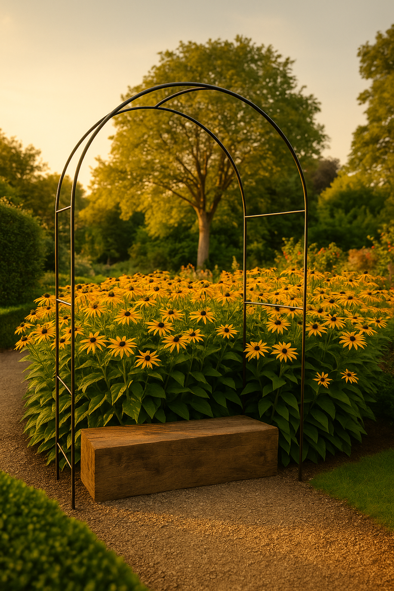 Verdanta Fine Garden Arch – Slim Elegant Frame for Climbers