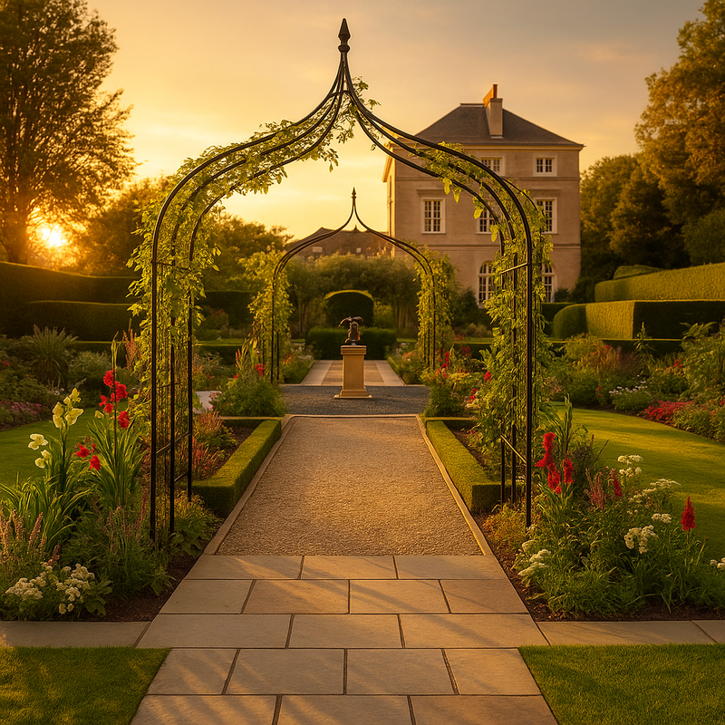 Verdanta Gothic Pergola – Lattice Arched Frame for Gardens