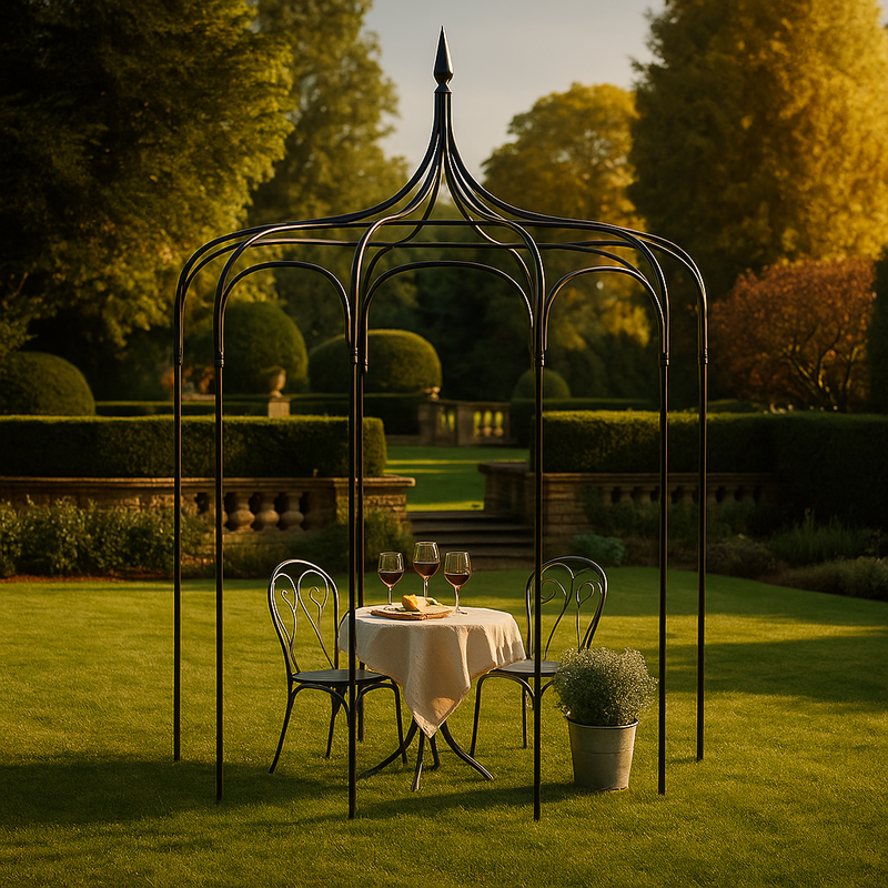 Verdure Venetian Gazebo – Elegant Steel Arched Design