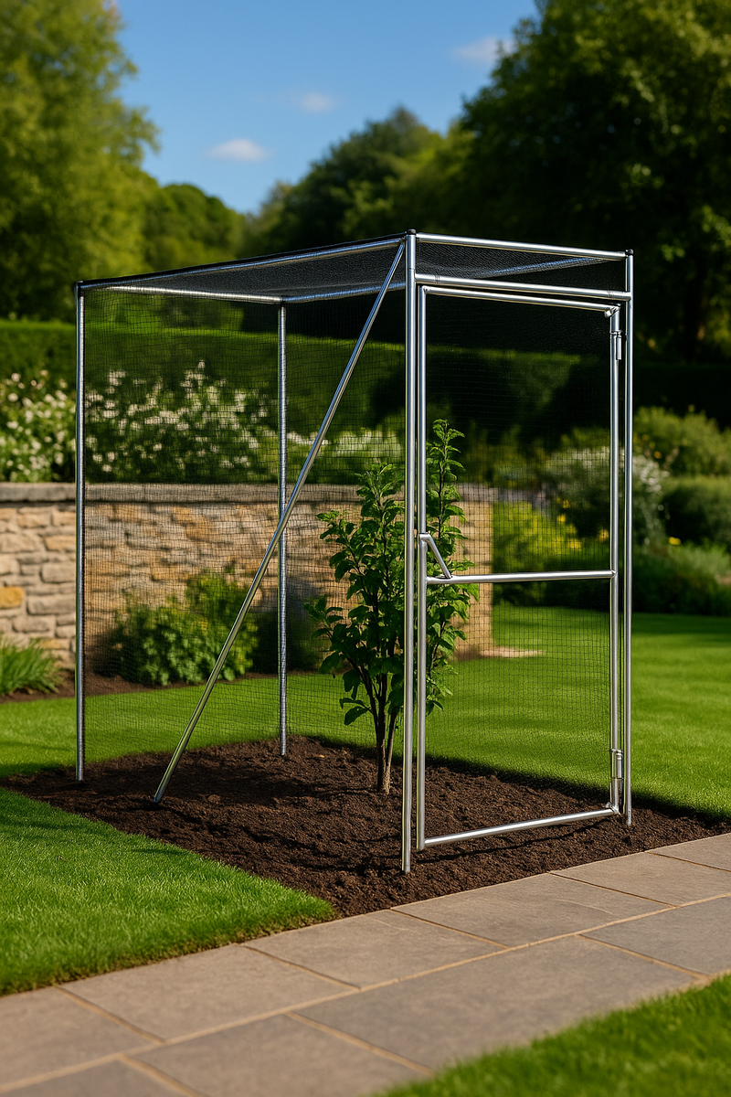 VerdaFrame Aluminium Walk-In Fruit Cage Door – Durable & Rust-Free