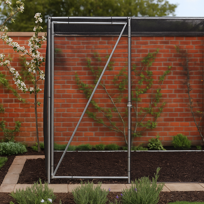 VerdaFrame Aluminium Walk-In Fruit Cage Door – Durable & Rust-Free
