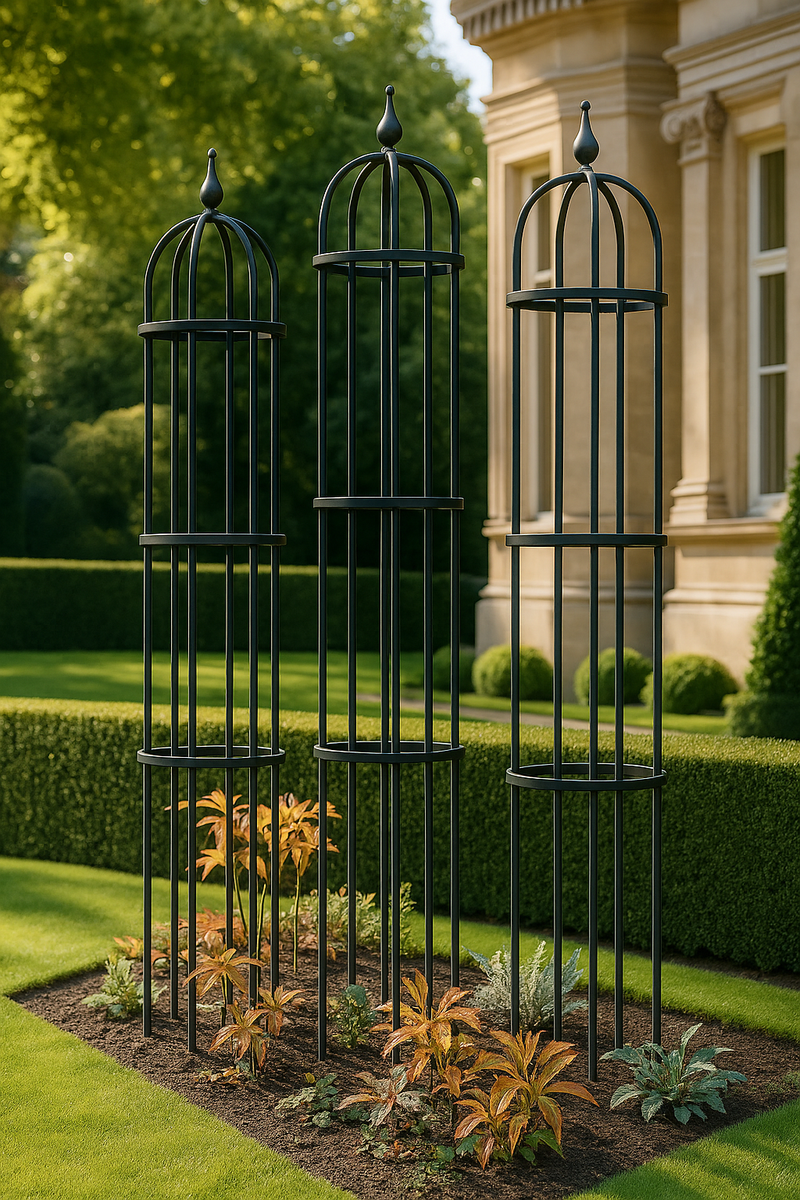 Verdanta Classic Garden Obelisk – Strong Steel Climber Frame