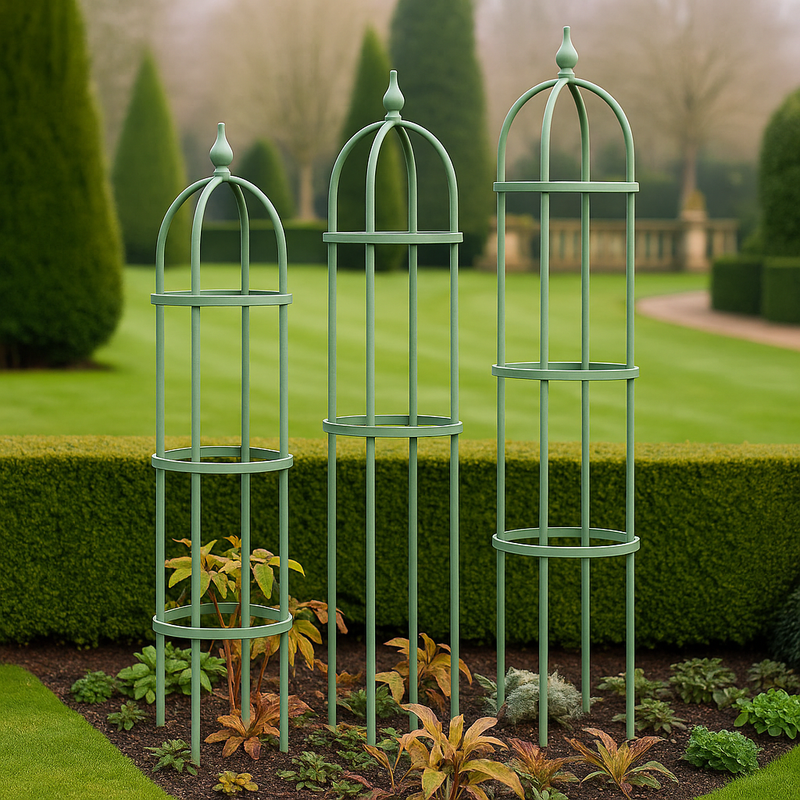 Verdanta Classic Garden Obelisk – Strong Steel Climber Frame