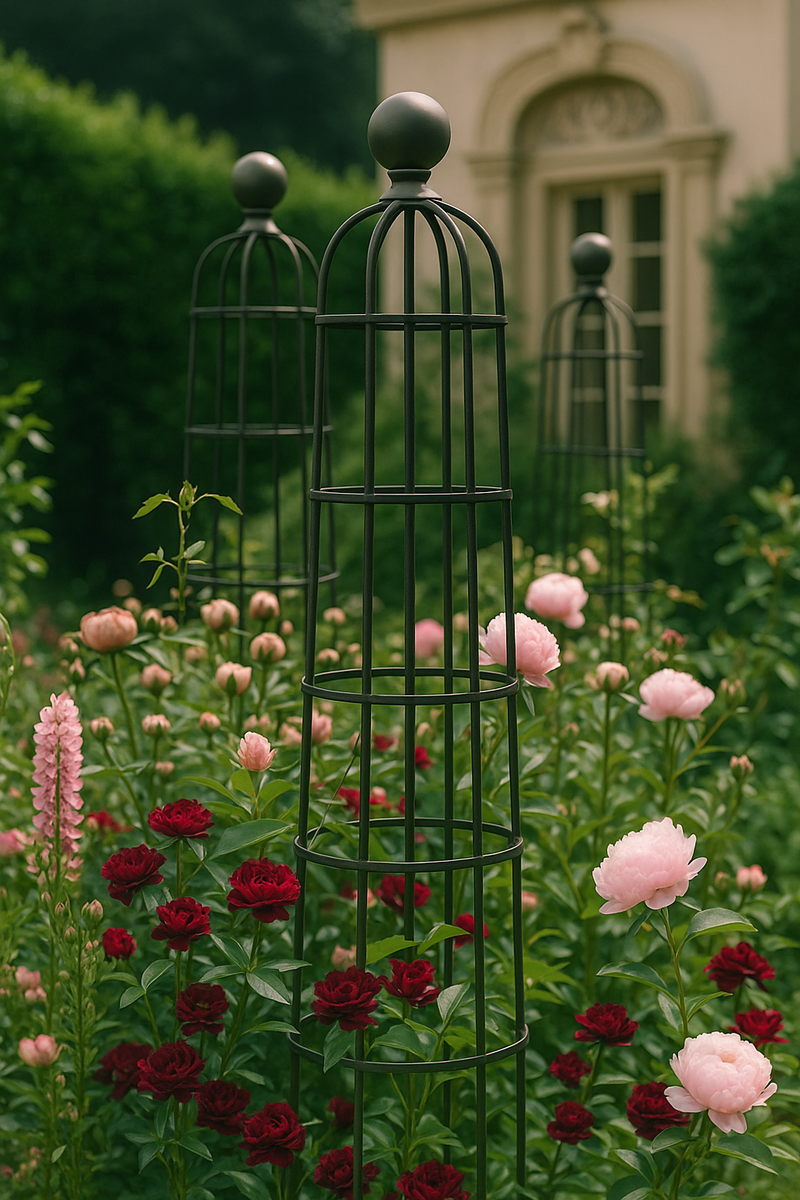 Floraya Queen Garden Obelisk – 2.4m Ornamental Plant Frame