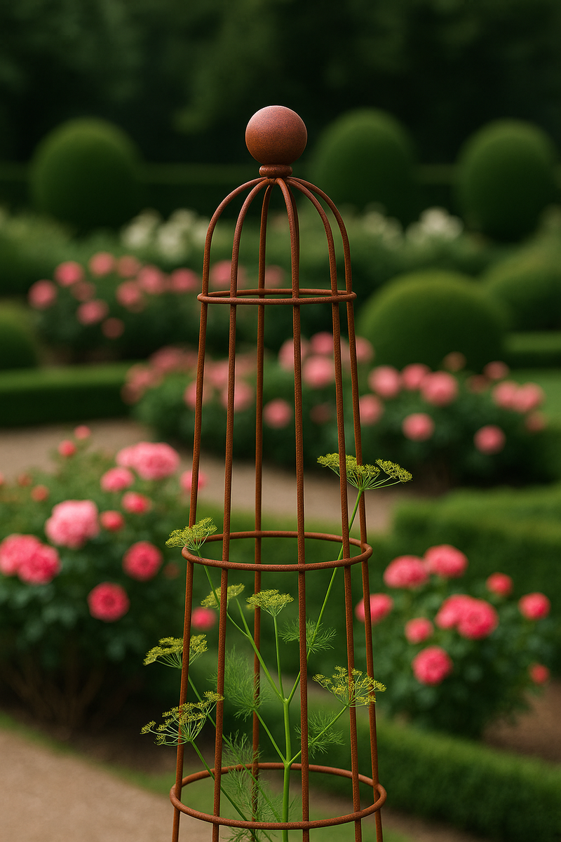 Floraya Queen Garden Obelisk – 2.4m Ornamental Plant Frame