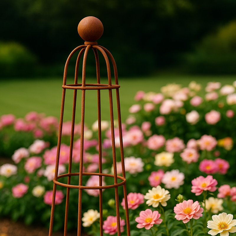 Floraya Queen Garden Obelisk – 2.4m Ornamental Plant Frame