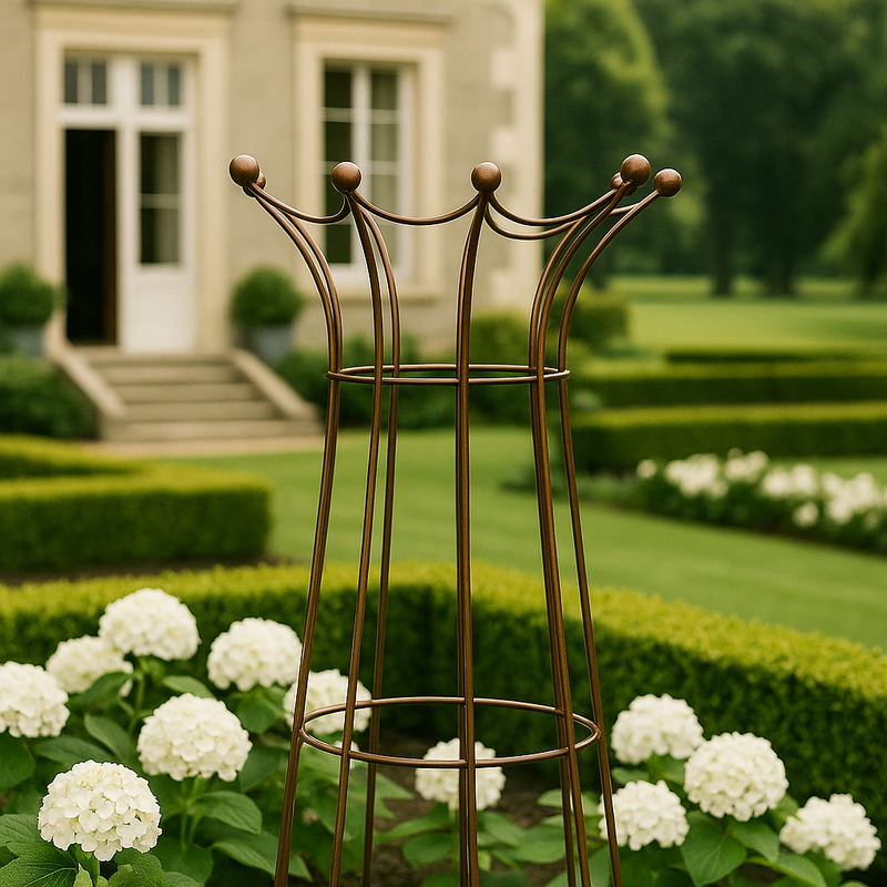 Rosemere Crown Garden Obelisk – Decorative Steel Frame